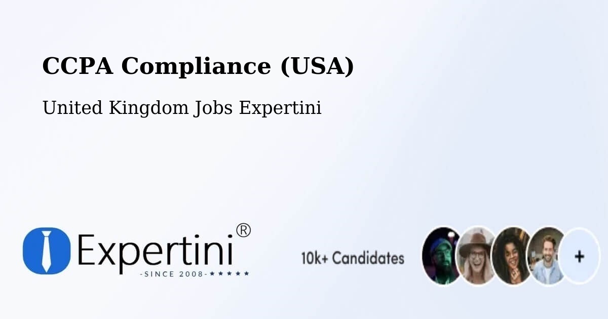 CCPA Privacy Rights & Compliance Notice – Perth - United Kingdom Jobs Expertini